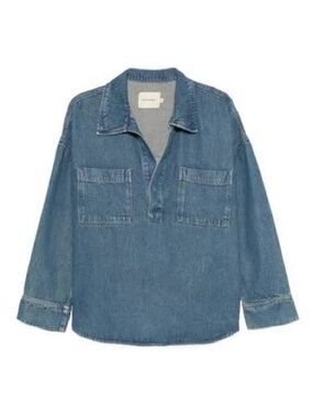 The New Society Denim Pullover Shirt